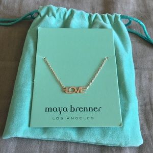 Maya Brenner Love Bracelet in Rose Gold